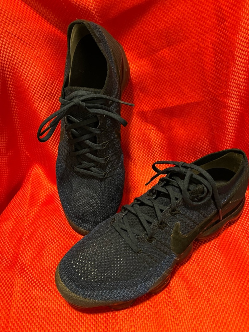 Nike Flyknit VaporMax Sneakers Size12.5 Men’s Midnight Navy